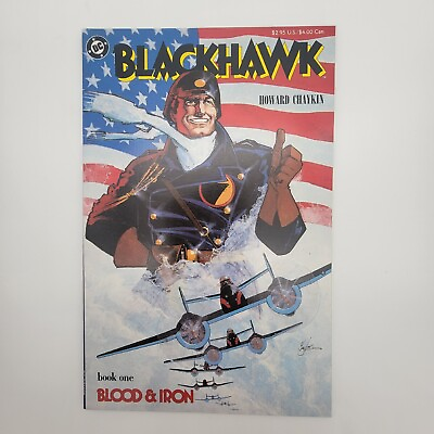 #ad #ad 🦅 Blackhawk Book One quot;Blood amp; Ironquot; DC Comics 1988 VF 🌑 Mature Readers 🗡️ $3.00