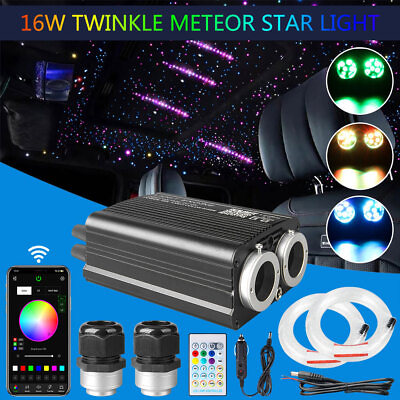 #ad Car Headliner Star Light Kit Twinkle Shooting Meteor Ceiling Light Fiber Optic $89.99