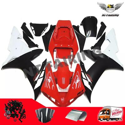 #ad NTU Fit for Yamaha R1 YZF 2002 2003 Red Black Injection Mold ABS Fairing Kit q06 $329.99