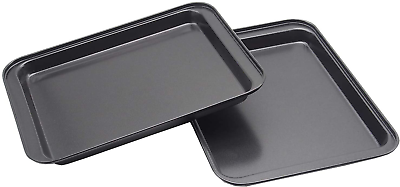 Small Baking Sheet Mini Cookie Sheet 9.5X 7 Inch Pack of 2 Nonstick Heavy Carbon $33.56