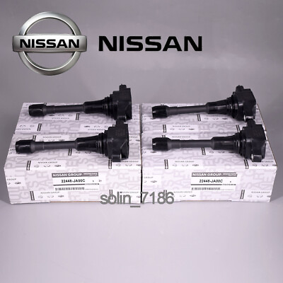 #ad 4PCS Ignition Coil 22448 JA00C For Nissan Altima Rogue Sentra Versa Cube UF549 $59.99