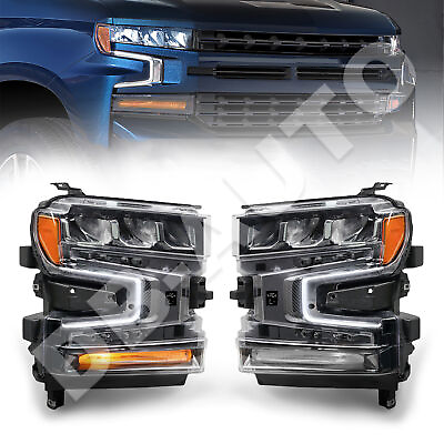 #ad For 2019 2021 Chevrolet Silverado 1500 LED Headlights W Turn Signals Bulb LHamp;RH $319.99