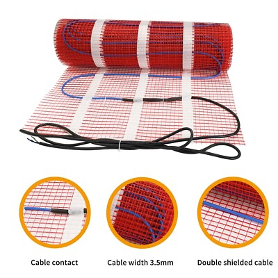 #ad Easy to Install 220V Electric Floor Heating Pad for Efficient Radiant Warmth C $267.45