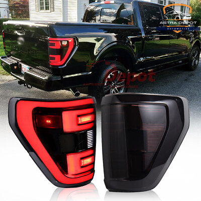 #ad Smoked LED Tail Lights Assembly for 21 23 Ford F150 F 150 XLT 4X4 w Blind Spot $325.98