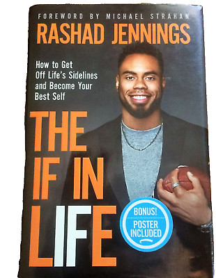 #ad The If In Life by Rashad Jennings 1st 1st HC 2018 Double Signed By The Author C $25.00