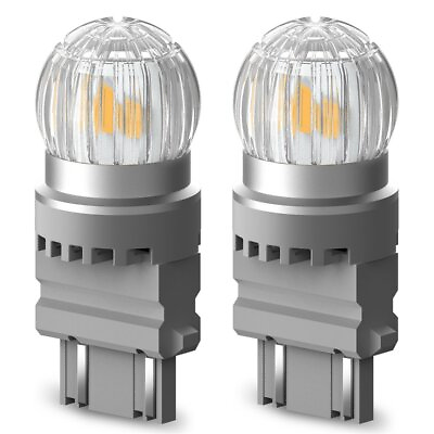 #ad AUXITO Amber Yellow 3156 3157 3357 LED Rear Turn Signal Blinker Light Bulbs Kit $14.99