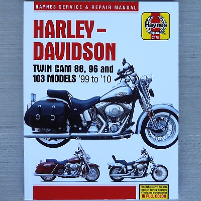 #ad #ad 1999 2010 Harley Softail Fatboy Dyna Electra Glide Road King REPAIR MANUAL 2478 $36.95