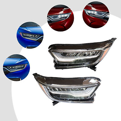 #ad For Honda CRV Touring 2017 2021 1 Pair Front LED Headlights LeftRight Headlamps $369.55