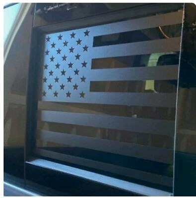 #ad American Flag Decal Sticker Fits Dodge Ram 2009 2023 Rear Back Middle Window $15.00