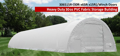 #ad 30x65x15R Heavy Duty Solid White * 30 oz. PVC * Replacement Cover Set Only Dome $3500.00