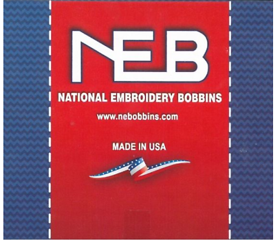 #ad NEB National Embroidery WHITE PRE WOUND THREAD LOT 144 Bobbins Box NEW SEaled $26.88