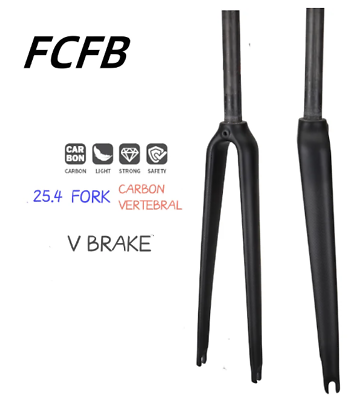 #ad carbon fork 25.4mm Racing Road bike glossy matt 3K UD full carbon fiber fork $52.60