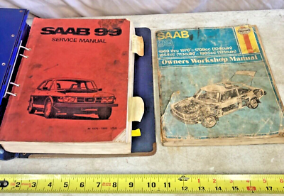 #ad Saab 99 Turbo OEM Service Maintenance Manual 1975 1980 USA Haynes 1969 76 Car $249.99