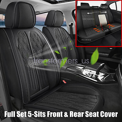 #ad For 2016 2024 Honda HR V HRV Car 5 Seat Cover Leather Cushion Full Set USA $90.49
