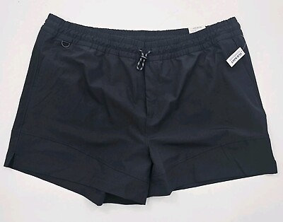 #ad Old Navy Women Black 4X High Waist StretchTech Water Repellent Go H2O Shorts NWT $14.99