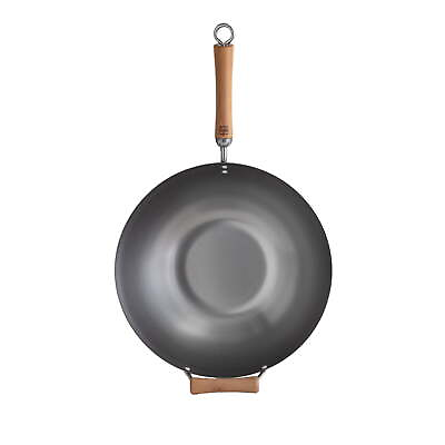 #ad Classic Series 14 In. Carbon Steel Wok with Birch Handles $36.47