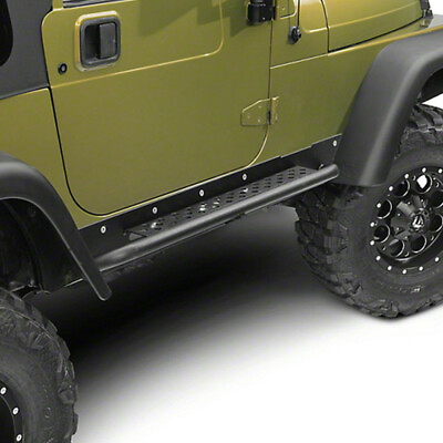 #ad 2x Side Step Guards Armor Nerf Bar Running Boards Fit 1997 2006 Jeep Wrangler TJ $209.82