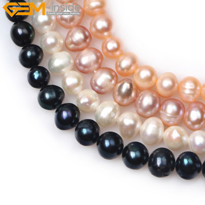 #ad 7 8mm Round Freshwater Pearls Gemstone Beads Jewelry Making Strand 15quot; In Lots $6.86