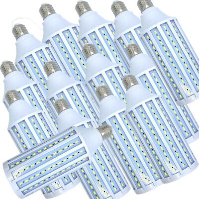 #ad E26 LED Corn Light Bulb 6000K Cool Daylight White Super Bright 50W 60W 450W Eq. $29.99