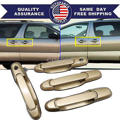 #ad Exterior Outside Door Handle Front Rear Left Right For 1998 2003 Toyota Sienna $34.99
