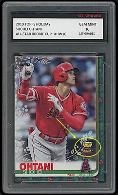 #ad Shohei Ohtani Topps Holiday All Star Rookie Cup 1st Graded 10 MLB Card Dodgers $53.99
