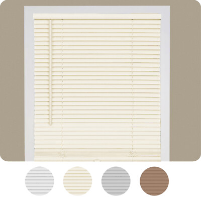 #ad Cordless Window Mini Blinds 1quot; Slats Room Darkening Vinyl Blind 64quot; Length $28.49