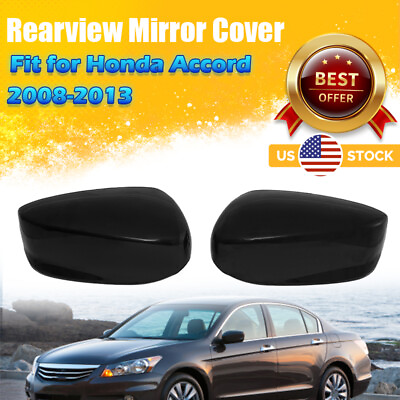 #ad 2X Mirror Cover Cap Driver Side Passenger Side For 2008 2013 Honda Accord Door $27.99
