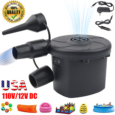 #ad 3 in 1 Electric Air Pump for Intex Inflatable Air Mattress Bed Boat Couch Pool $8.95