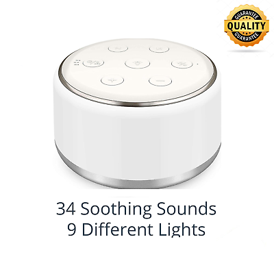 #ad White Noise Sound Machine Sleep Therapy 34 Soothing Sounds Sleep Relax Aid Sound $19.99