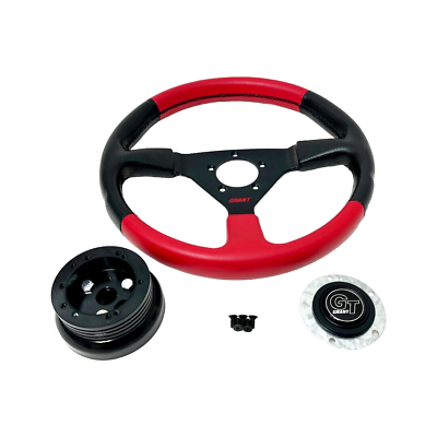 #ad Grant Steering Wheel Formula 1 GT 1067 Leather Grip GM Steering Columns Red Kit $99.95