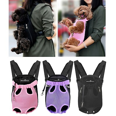 Legs Out Front Dog Carrier Hands Free Adjustable Pet Cat Puppy Backpack Carrier $9.99