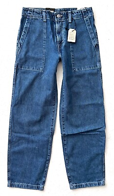 #ad Levi#x27;s Levis Womens Nwt Baggy Dad Foolish Love Straight Utility Jeans A84200002 $54.99