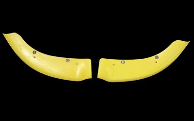 #ad Front Bumper Lip Spoiler Cover Protecter Car Dodge Charger 2015 2022 Yellow 2 Pc $39.99