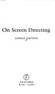 #ad On Screen Directing Paperback Edward Dmytryk $7.61