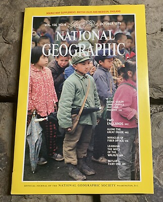 #ad National GeograOctober 1979 GuilinChinaBritish Isles Medieval EnglandWalrus $15.00