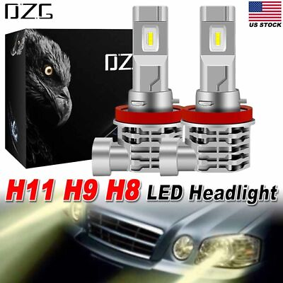 #ad 2Pcs H11 H8 H9 LED Headlight Fog Light Bulbs Kit Super Bright Lamp High Low Beam $21.99