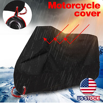 #ad #ad Waterproof Motorbike 3XL Motorcycle Cover For Winter Outside Storage Snow Rain $17.99