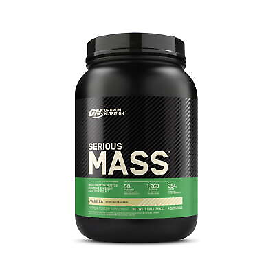 #ad Optimum Nutrition Serious Mass Weight Gainer Protein Powder Vanilla 2.95lb $28.94