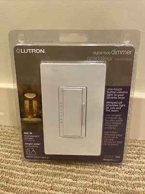 #ad Lutron Digital Fade Dimmer White NEW $35.00