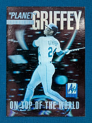 #ad Ken Griffey Jr #2 1991 Arena Holo Planet 24 Top of the World Mariners HOF $8.50