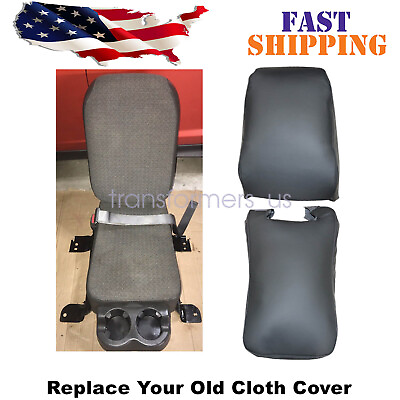 #ad For 1999 2006 Chevy Silverado GMC Sierra WT Front Middle Seat Cover Dark Gray $27.25