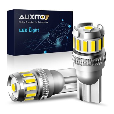 #ad 2x AUXITO White LED Front Side Marker Light Bulb 168 194 2825 T10 6500K 2F Serie $8.99