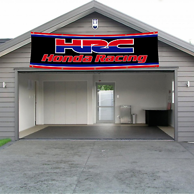 #ad Honda HRC Banner 2x8 Ft Motorcycle Car Racing Show Flags Garage Wall Workshop US $14.97