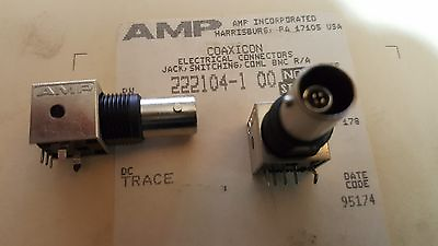 #ad 4x AMP 222104 1 2221041 CONNECTOR JACK BNC RA T.H. SEE PICTURE $4.80