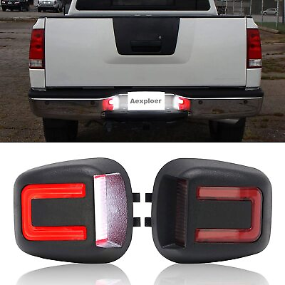 #ad For 07 21 Frontier Titan Xterra Armada White amp; Red LED License Plate Lights Lamp $14.99
