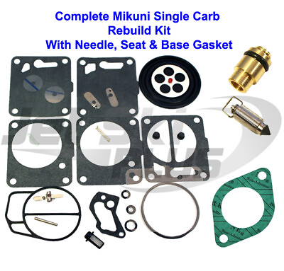 #ad SeaDoo Mikuni Carburetor Rebuild Kit Needle Seat Base Gasket GS GTS SP GTI LE $43.95