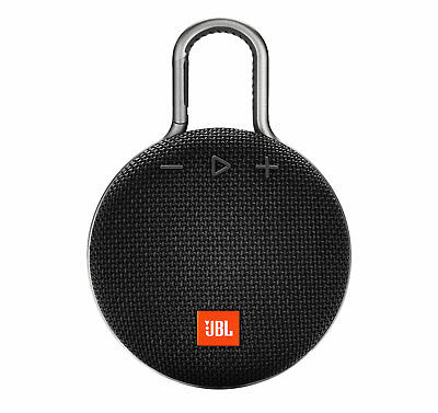 #ad JBL Clip 3 Black Portable Bluetooth Speaker $39.95