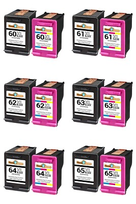 #ad Ink Cartridge Black amp; Color For HP 61XL 62XL 63XL 64XL 65XL $21.95