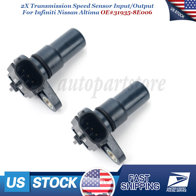 #ad 2x Trans In Output Vehicle Speed Sensor 31935 8E006 for Nissan Maxima 2000 2004 $15.86
