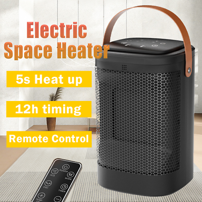 #ad Space Portable Heater Electric Fan 1500W Low Energy Silent 70° 3 Mode Setting US $52.22